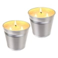 thumbnail image 1 of 2 Pack Lemongrass Triple Wick Soy Candle In Smooth Tin, By Meiiso, Large Inventory!, 1 of 5