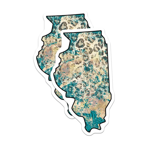 (2 Pack) Leopard Spots Pattern Magnets - Abstract Art Style - Home Decor Magnets - 5" On Longest Side - Premium Magnet - for Cars, Refrigerators, Toolboxes, Lockers - Made in USA - MAG18490