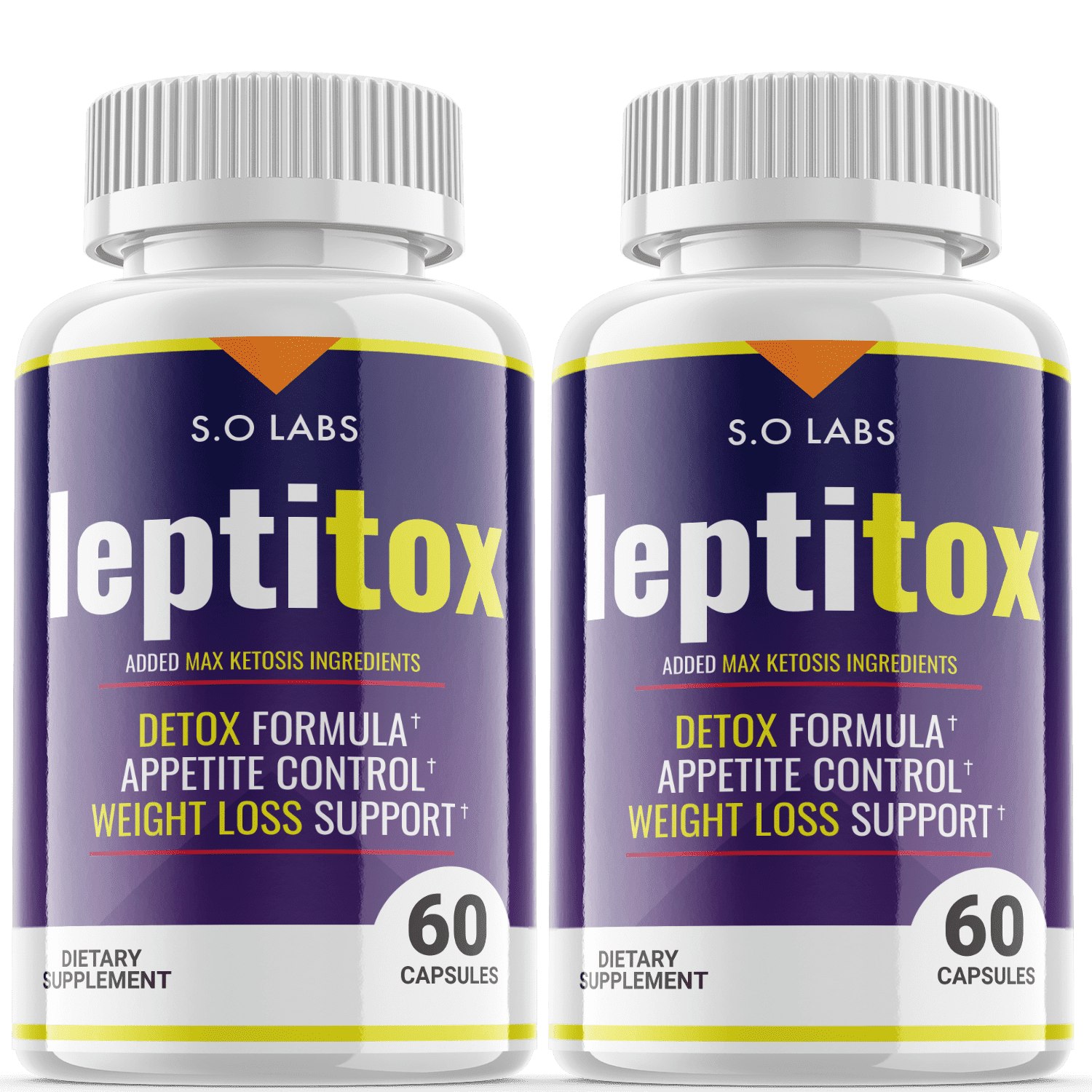 (2 Pack) Leptitox - Pills for Weight Loss - Energy Boosting Dietary Supplements for Weight Management and Metabolism - Advanced Ketogenic Ketones - 120 Capsules