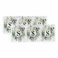 thumbnail image 1 of 2 Pack Letter S Valance for Window Alphabet Green Eucalyptus Leaves Plant Simple Kitchen Valance Rod Pocket Short Curtain Topper Decorative Window Treatment for Living Room Bedroom 42"x18", 1 of 9