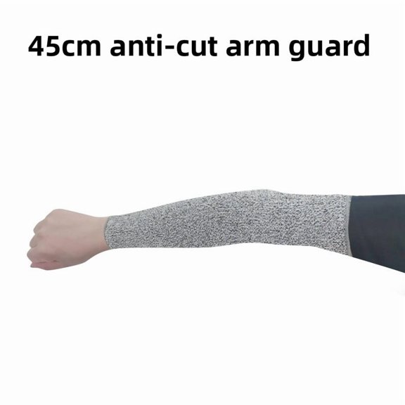 2 Pack Level 5 Cut Resistant Arm Sleeves, Anti-Scratch Anti-Puncture Protective Forearm Guards for Butcher Kitchen Cutting Work, Unisex Safety Arm Cover