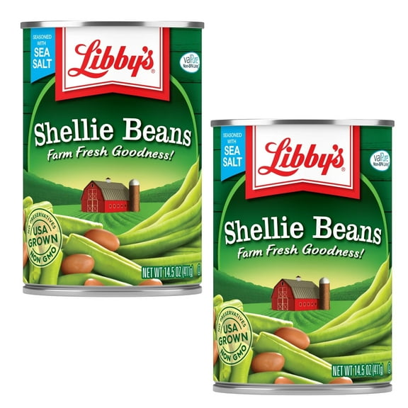 ( 2 Pack ) Libby's Canned Shellie Green Beans, 14.5 oz