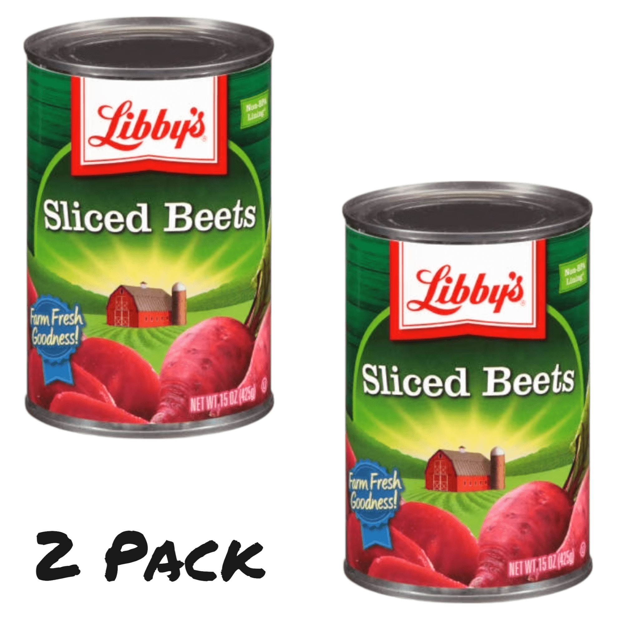 ( 2 Pack ) Libby's Canned Sliced Beets, 15 oz