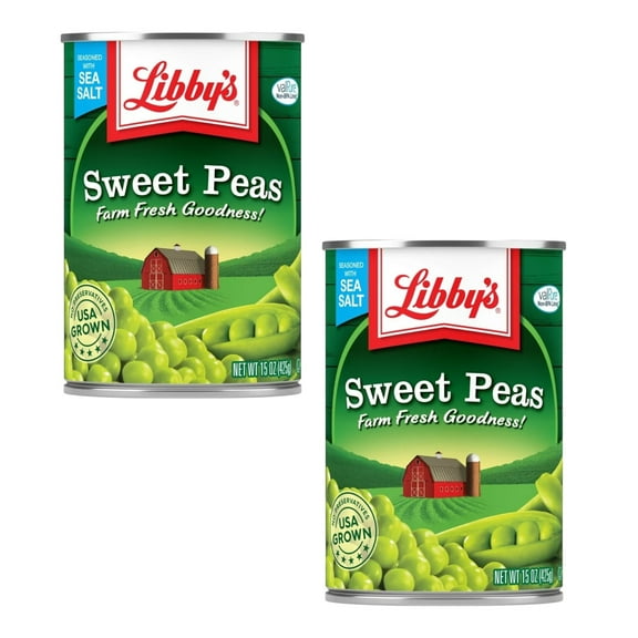 ( 2 Pack ) Libby's Sweet Peas 15 Oz. Can