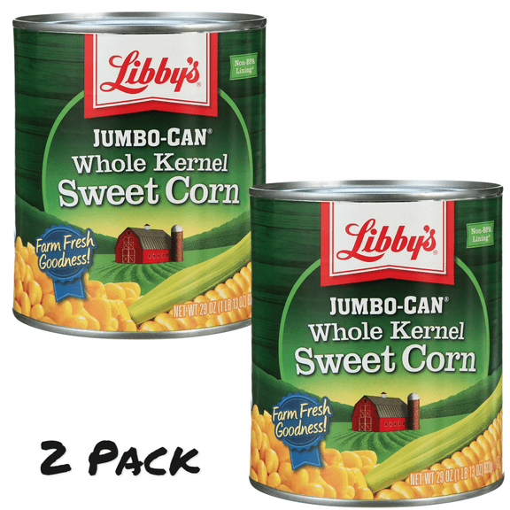 ( 2 Pack ) Libby's Whole Kernel Sweet Corn, 29 oz Jumbo Can