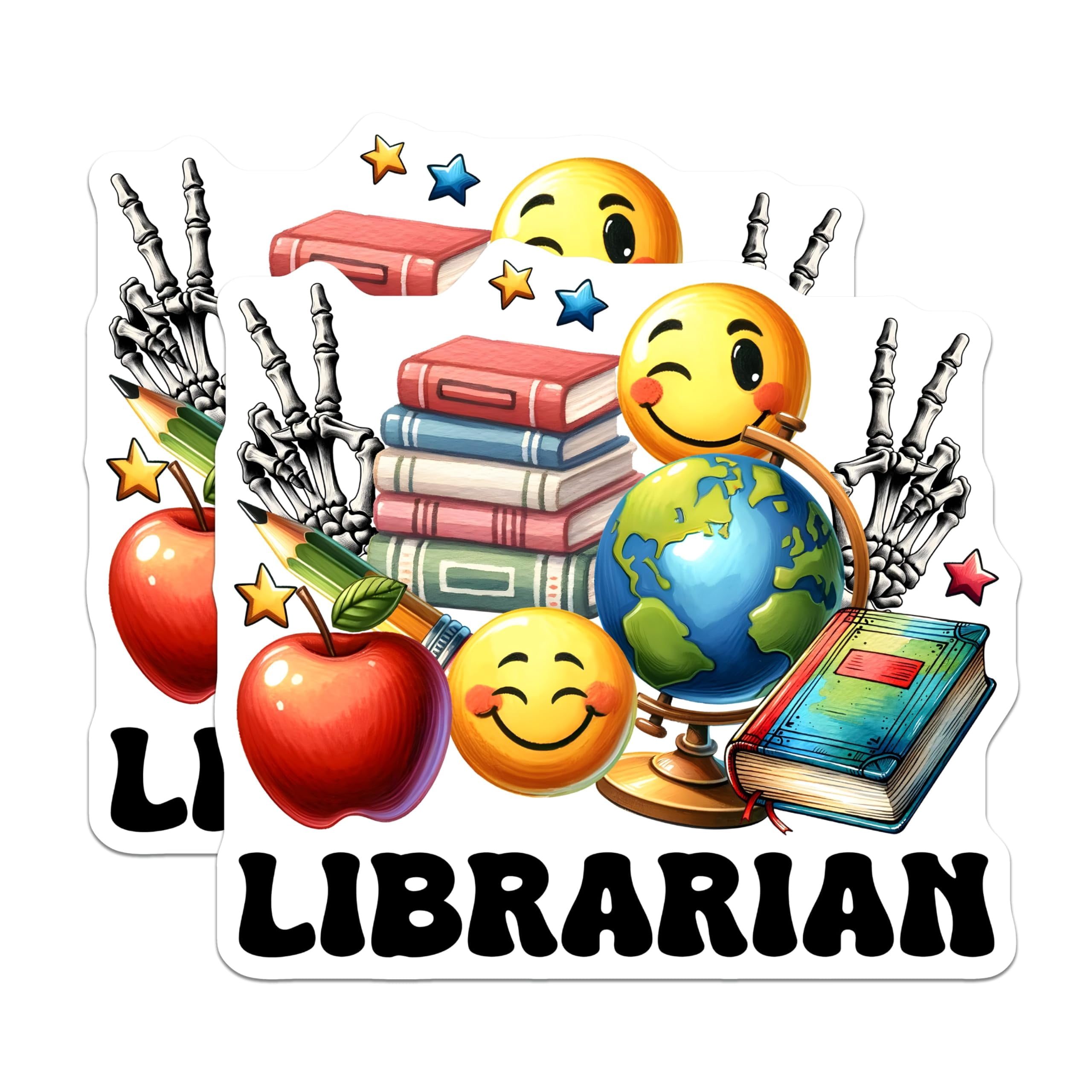 (2 Pack) Librarian Magnets - Teacher Appreciation - Book Lover Decor ...