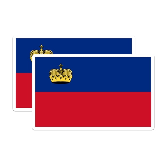 (2 Pack) Liechtenstein World Flag Magnets - Pride - 5 Inches On Longest Side - Premium Magnet - Choose from Over 200 Countries - for Cars, Refrigerators, Toolboxes, Lockers - Made in USA - MAG0911