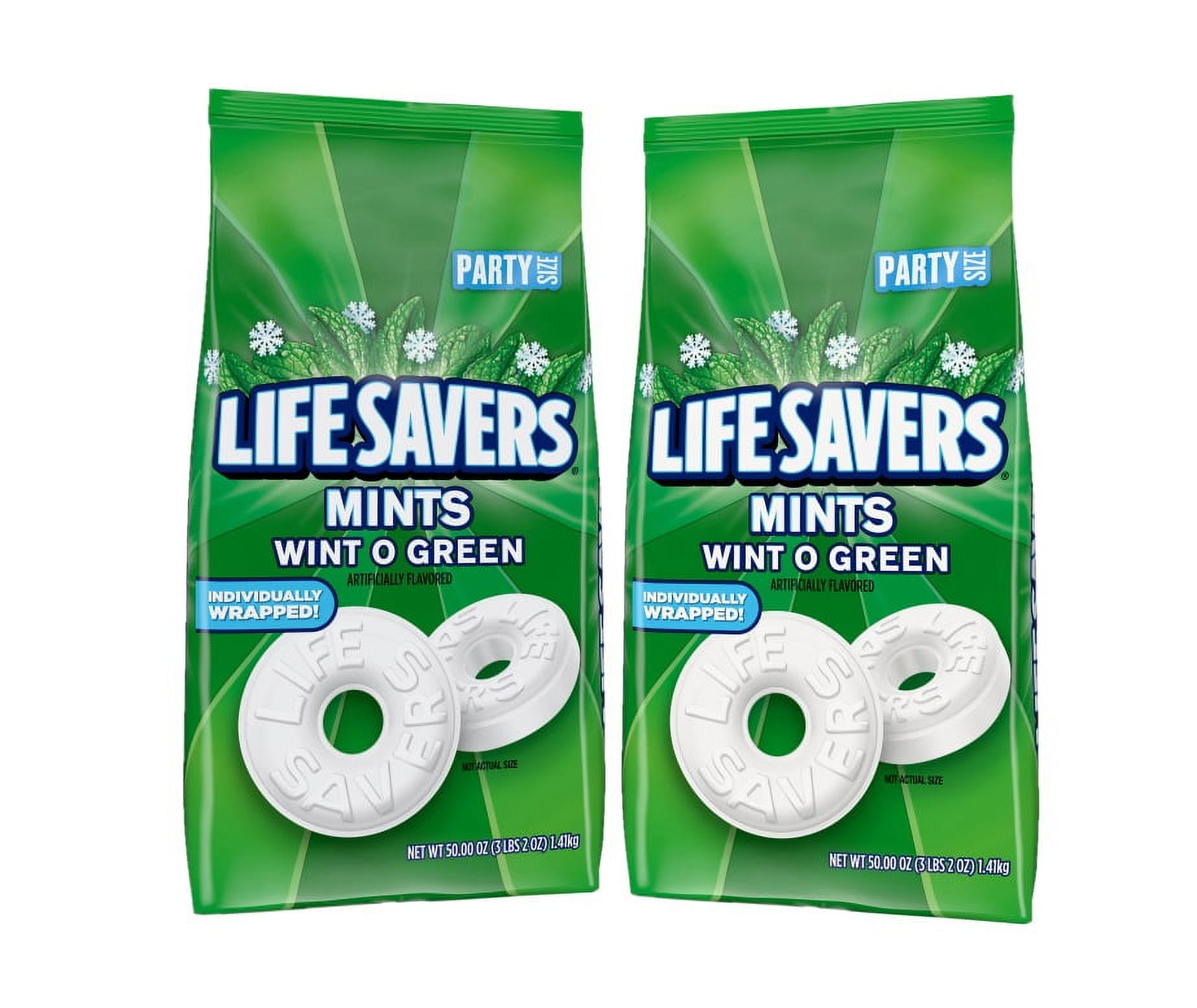 2 Pack Life Savers Wint O Green Breath Mints 53.95 oz