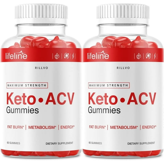2 Pack Lifeline Keto Gummies - Advanced Formula Life Line Keto ACV Gummies 120 Gummies