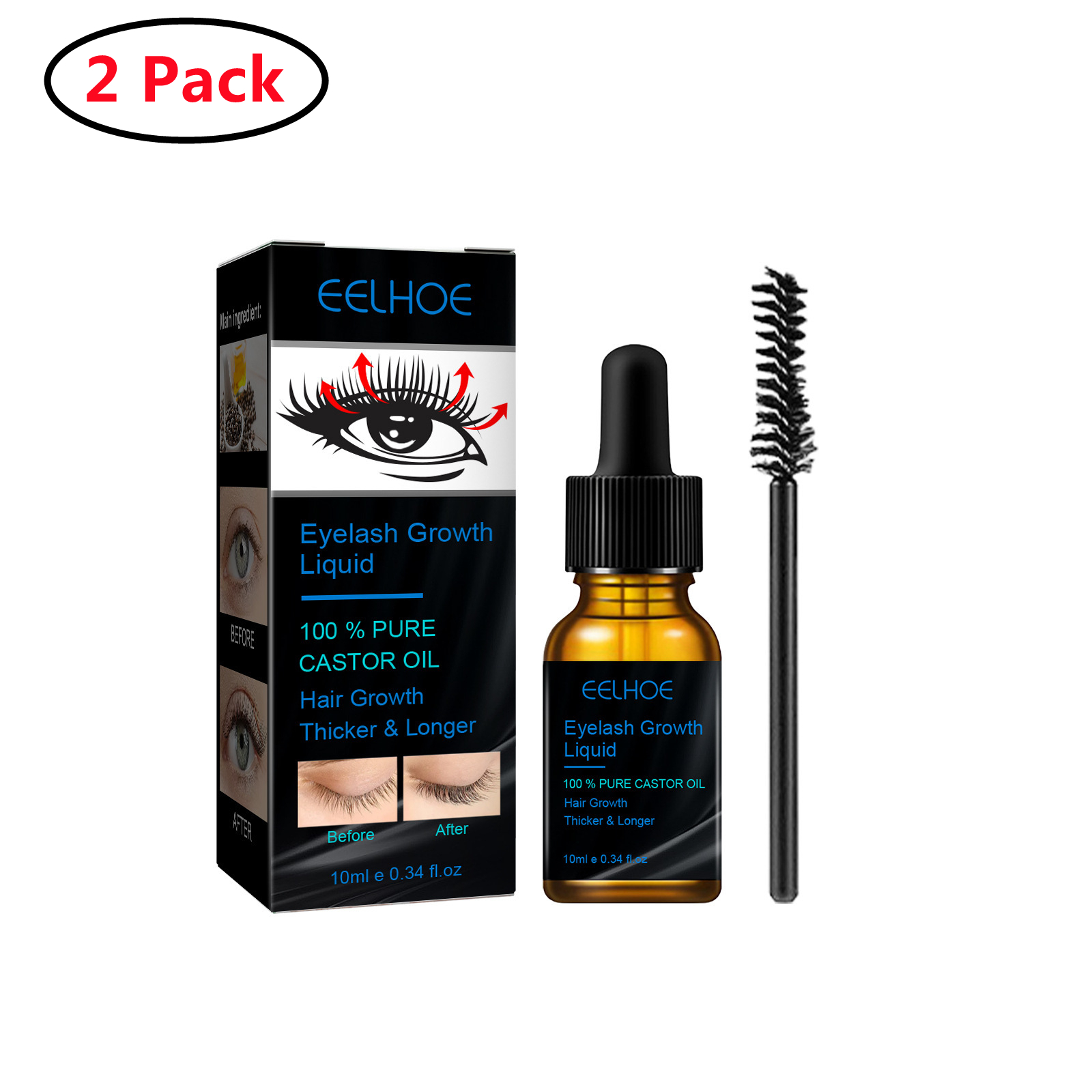 2 Pack Lift Face Serum, Hydrating Serum with Collagen & AHP Amino Acid