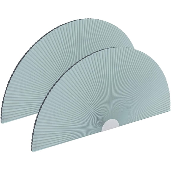 2 Pack Light Blocking Arch Window Shades, Pleated Fabric Half Circle Cellular Semicircular Blinds, Freely Cut Blind Half-Round Shade for Living Rooms Bedrooms Offices