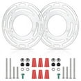thumbnail image 1 of 2 Pack Light Fixture Mounting Brackets, Ceiling Plate, Wall Mount Blocks with Screw and Nuts, 1 of 6