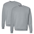 thumbnail image 1 of 2 Pack Light Steel Hanes Crewneck Sweatshirt Hanes escomart Fleece Pullover, 1 of 1