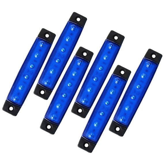 Nicehomfit Boat LED Lights Set of 12, ABS Night Use for Water Sports and Outdoor Activities 3.7x0.8x0.2In