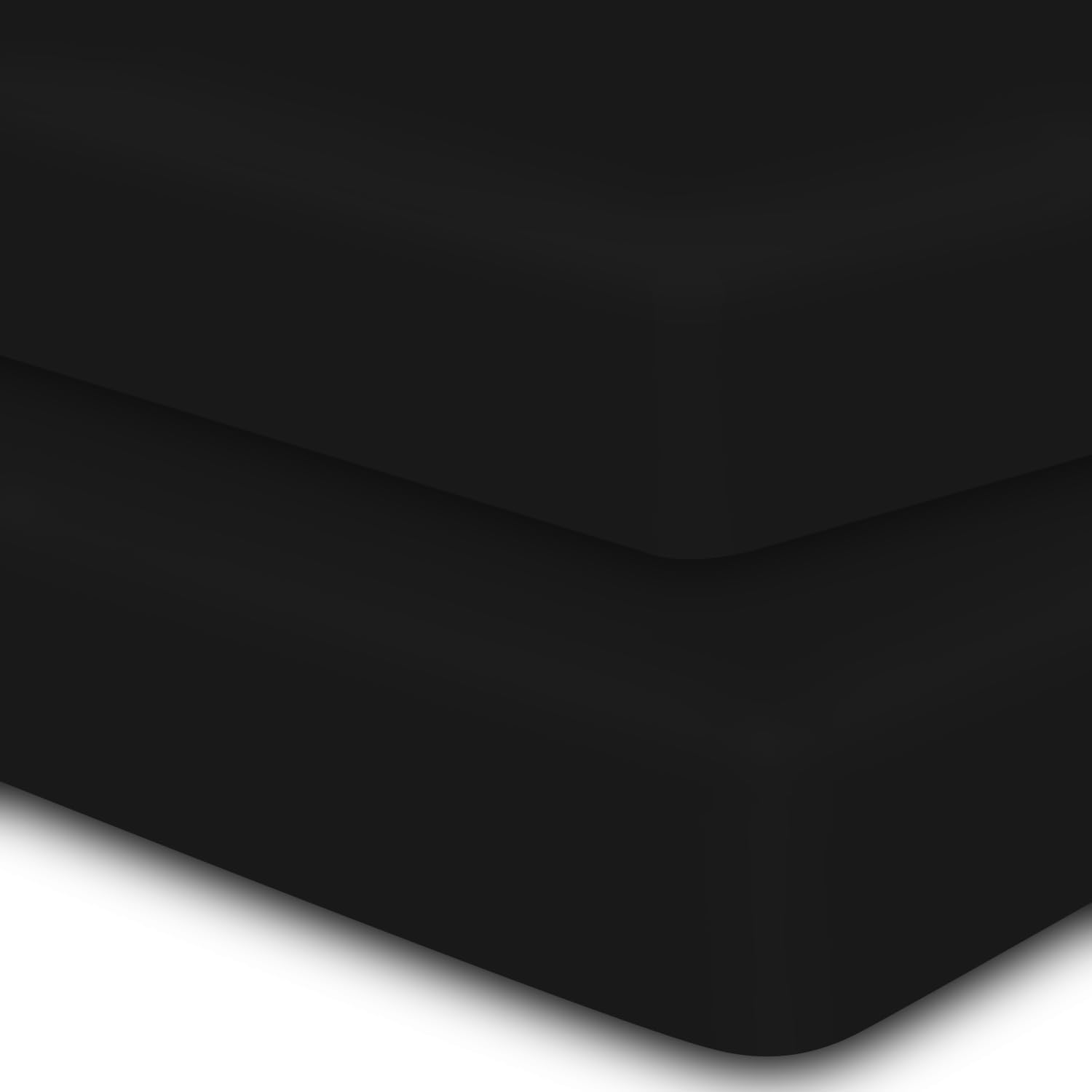 2 Pack Lightweight Bedding Fitted Sheets Soft Microfiber Bottom Sheet