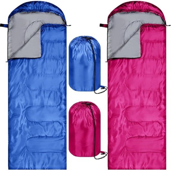 2 Pack Lightweight Packable Waterproof Sleeping Bag for Adults 82.68 x 29.53 Inches