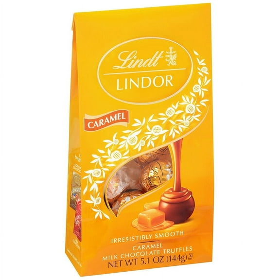 2 Pack - Lindt Lindor Caramel Truffles Milk Chocolate - 5.1 Oz Package May Vary