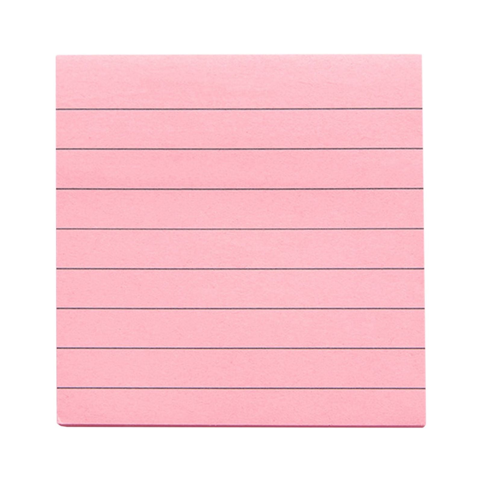 2 Pack Lined Sticky Notes 3x3 in,Pastel Colors Ruled Post, Super Sticky ...