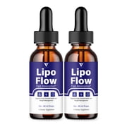 2 Pack Lipo Flow Weight Management Support, LipoFlow Advanced Drops 4oz