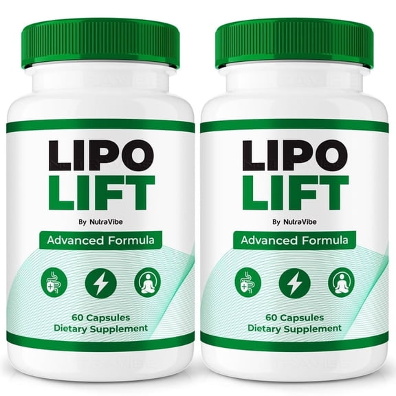 (2 Pack) Lipo Lift Natural Daily Pill Formula Designed to Align with Fitness Goals, Support an Active Lifestyle & Body Balance | Just 2 Easy-to-Swallow Pills Daily (120 Capsules)