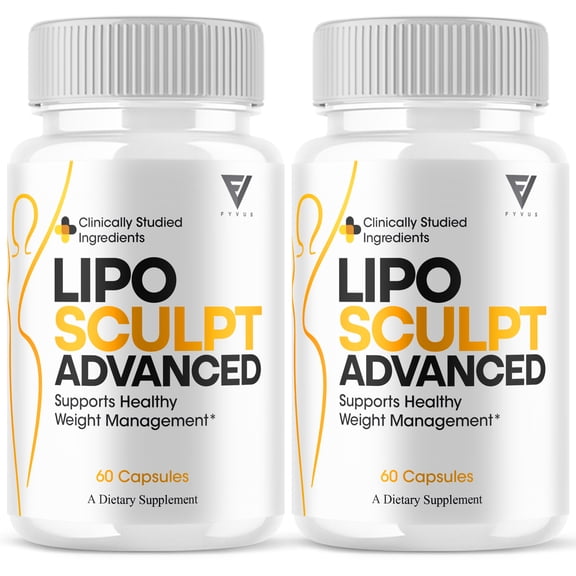 (2 Pack) Lipo Sculpt Health Support, LipoSculpt Advanced Pills (120 Capsules)
