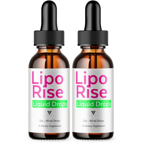 (2 Pack) LipoRise Drops, Lipo Rise Daily Overall Health Support Drop (4oz)