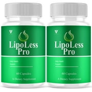2 Pack Lipoless Pro Capsules, Lipoless Advanced Health Formula All Natural Health Support Supplement 120 Capsules