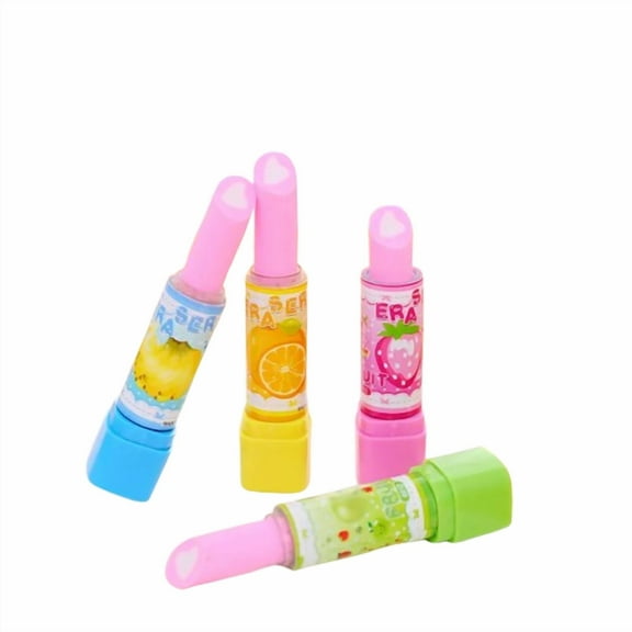 2-Pack Lipstick-Style Fruit Scented Erasers