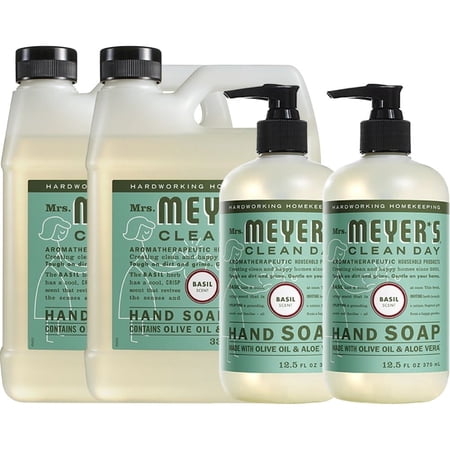 2 Pack Liquid Hand Soap 12.5 Fl OZ, 2 Pack hand Soap Refill 33 Fl OZ