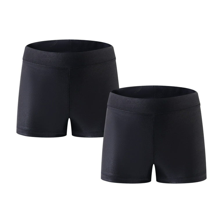 Shiny Shorts Decathlon Gymnastics Shorts Pack Little Big Girls