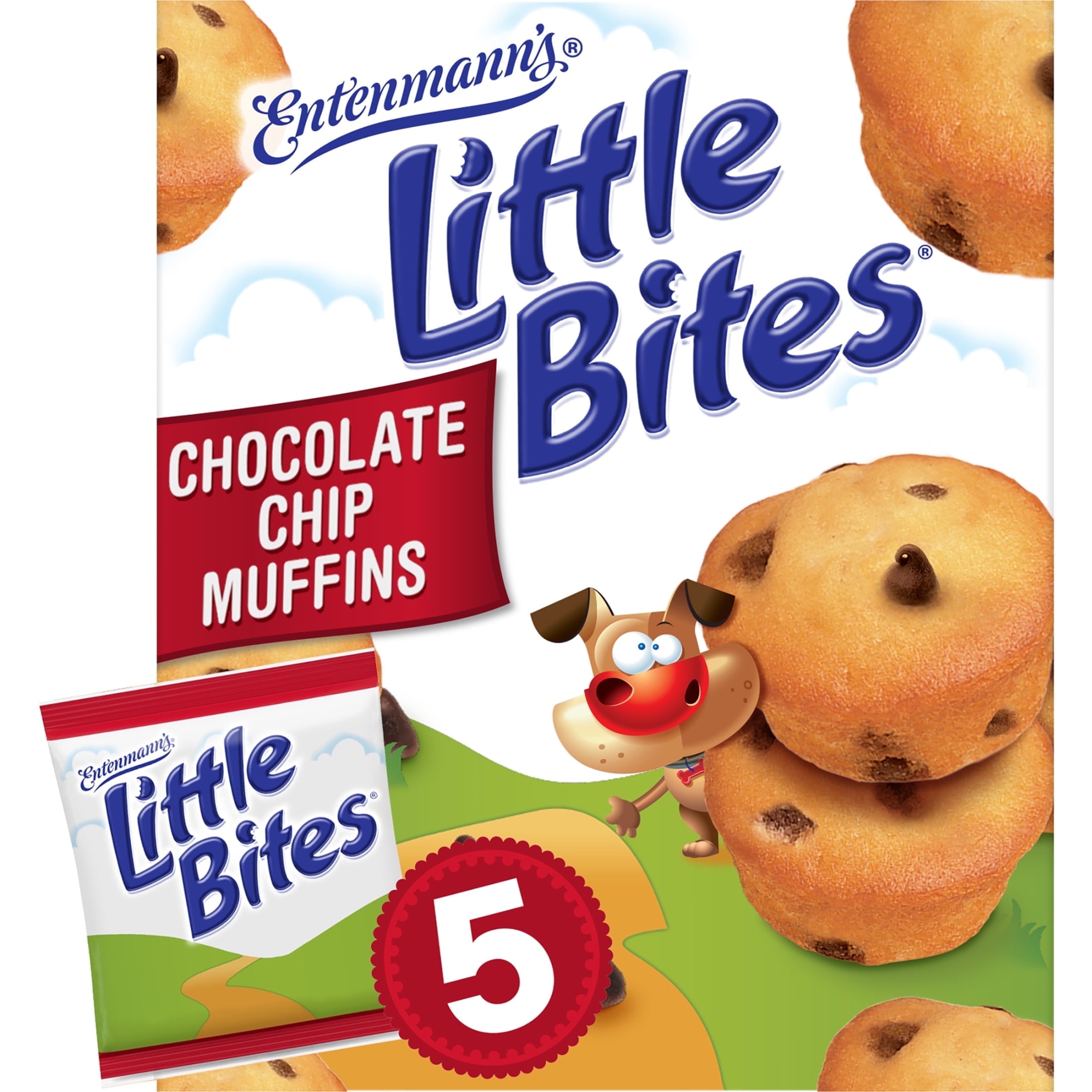 (2 Pack) Little Bites Chocolate Chip Muffins, 5 packs, Mini Muffins, 8.25 oz Multipack
