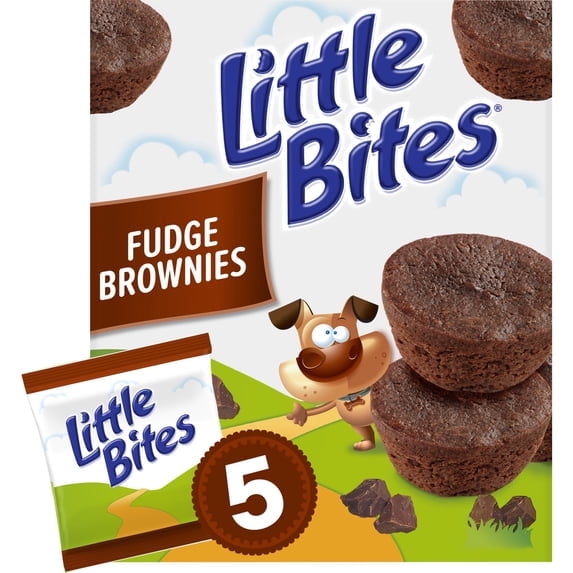 2 Pack - Little Bites Fudge Brownies, 5 packs, Made with Real Chocolate Mini Muffins, 9 oz Multipack