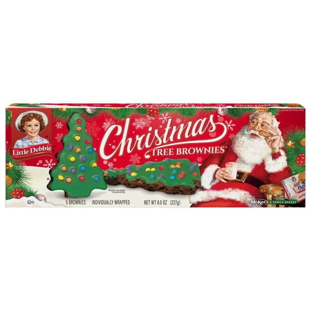 2 Pack - Little Debbie Christmas Tree Brownies - 5 ct Packaging may vary