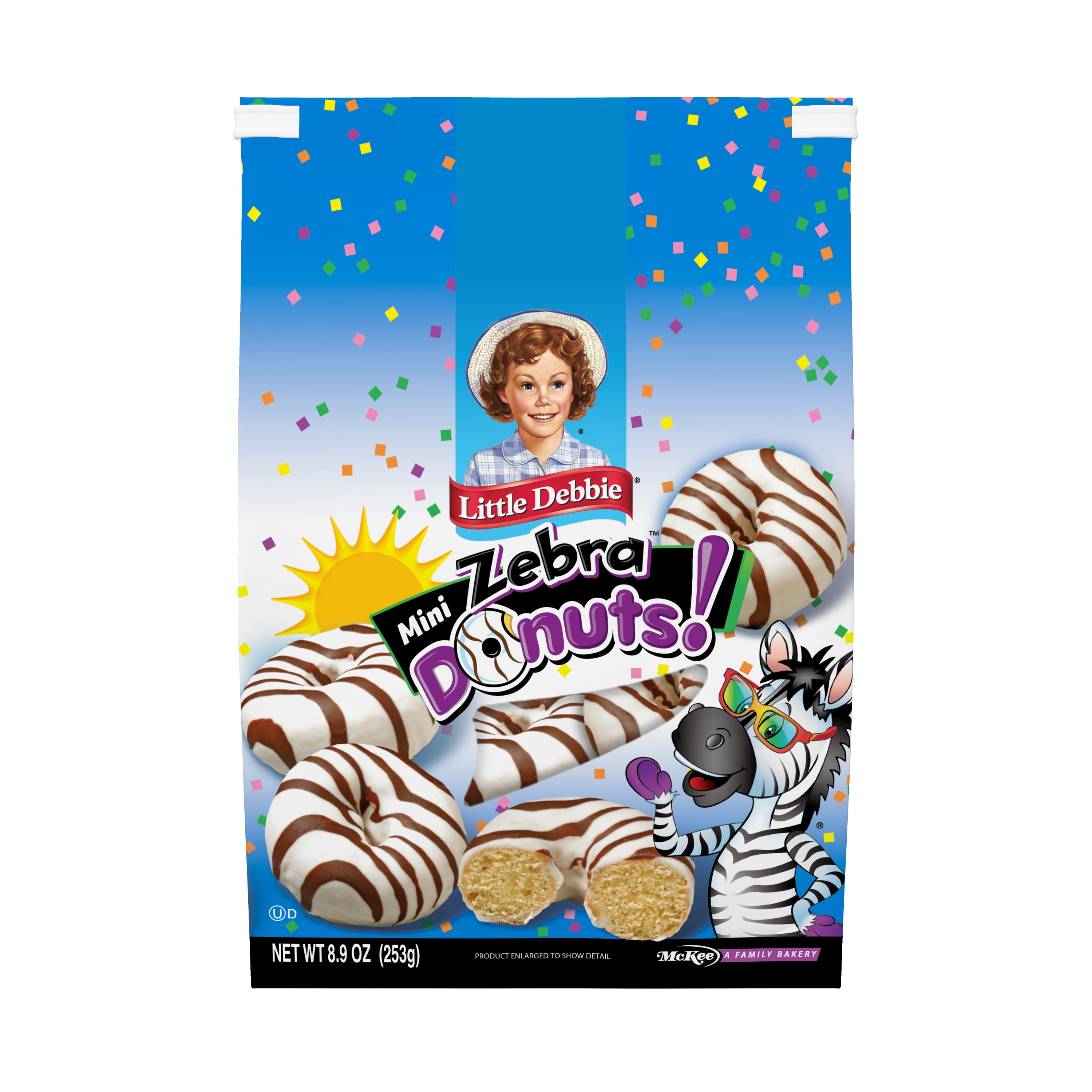 2-Pack-Little Debbie Mini Zebra Donuts, 8.9 oz