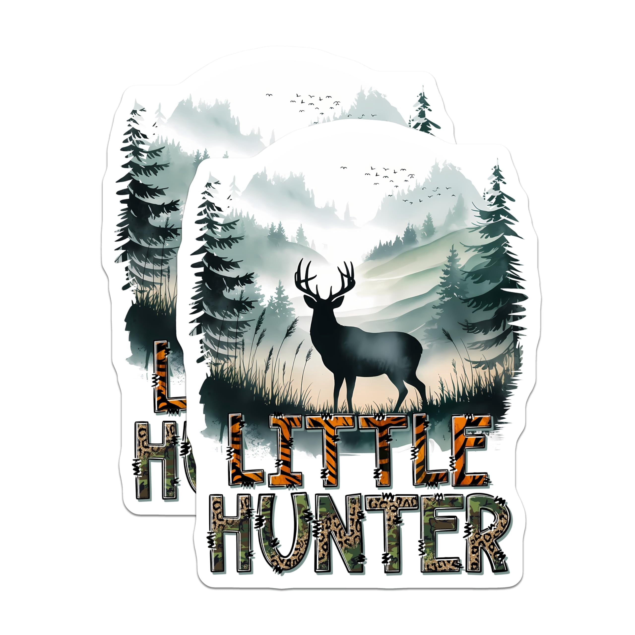 (2 Pack) Little Hunter Stickers - Deer Hunting - Cute Hunter Stickers ...