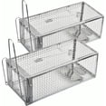 thumbnail image 1 of Humane Live Mouse Vole Chipmunk Trap Cage, 2-Pack Rat Traps for Indoors and Outdoors, 1 of 10
