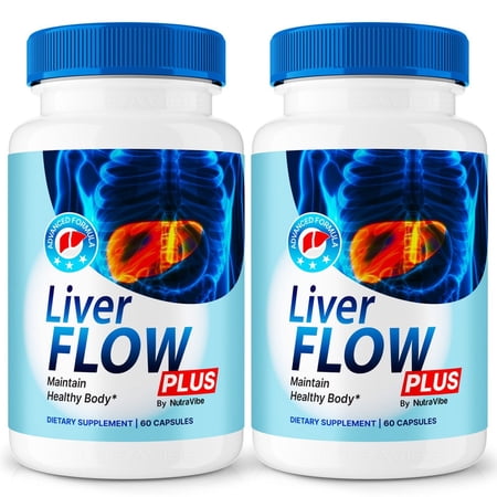 (2 Pack) Liver Flow Plus Capsules – Gentle Restore Formula with a Clean, Natural Blend to Support Internal Harmony, Balanced Well-Being & Daily Vitality | Easy-to-Swallow Pills (120 Capsules)
