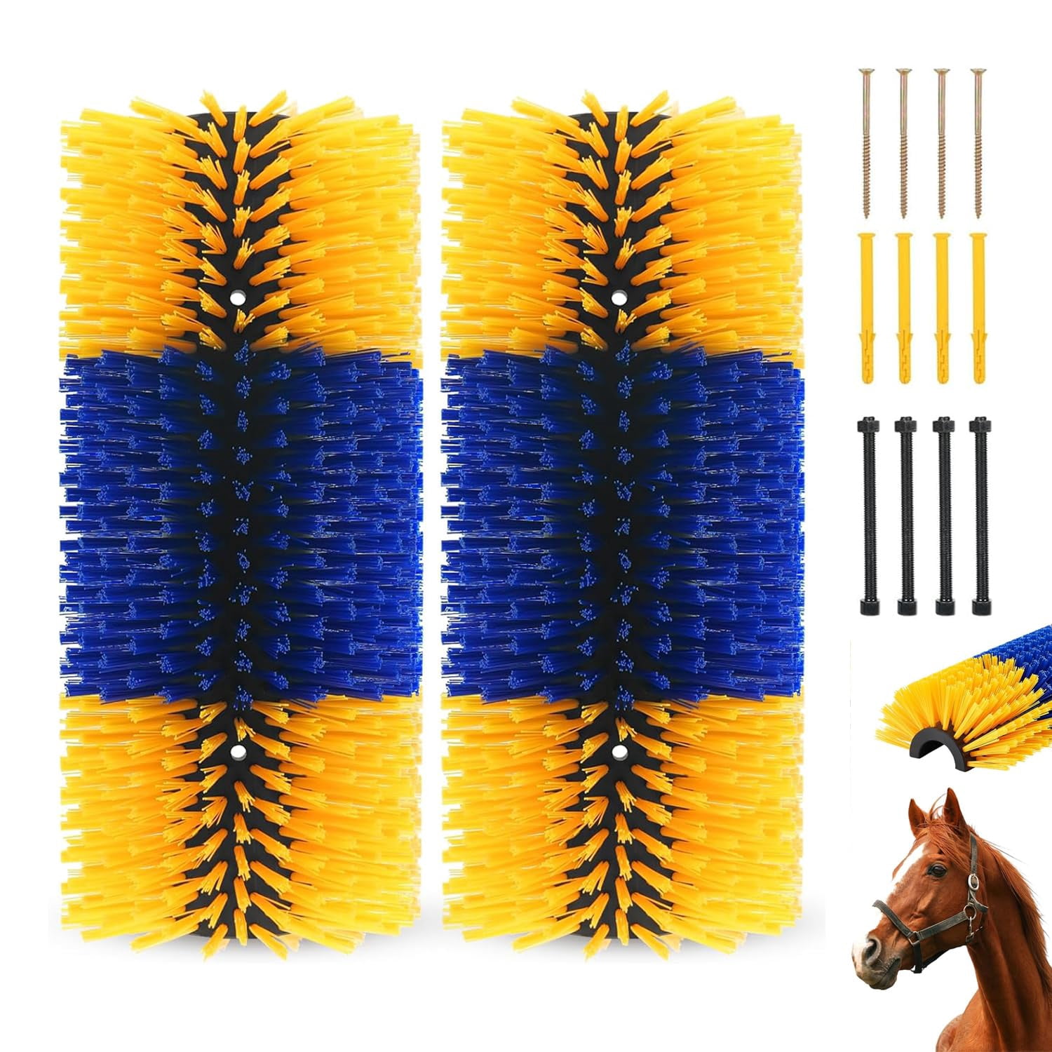 2 Pack Livestock Scratching Brush, Livestock Scratch Post Brush is Used ...