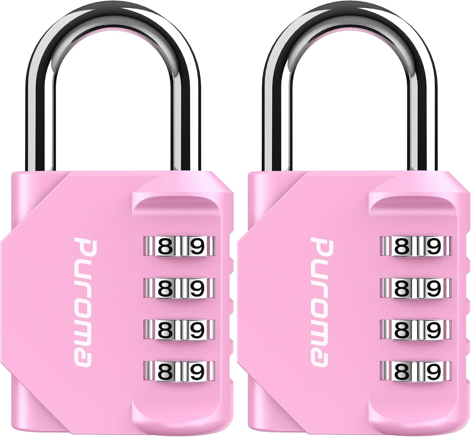 2 Pack Locker Combination Lock 4 Digit Outdoor Waterproof Padlock for ...