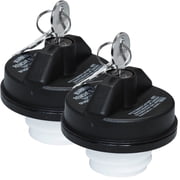 2 Pack Locking Gas Cap with Keys   Premium Anti-Theft Fuel Tank Caps   Compatible with Chevy, GMC, Toyota, Honda, Nissan, Acura & More   ABS & Rubber Seal   Universal Fit for Most Vehicles