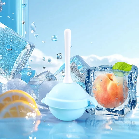 2 Pack Lollipop Ice Pop Mold, Food Grade Silicone Freezer Tray for Homemade Popsicles, Blue