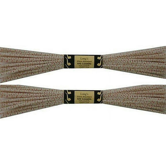 2 Pack Long Bristle Scrubbing Big Ben Churchwarden Pipe Cleaners 64 Total 7601-2