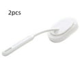 thumbnail image 1 of 2-Pack Long Handle Scrub Brushes for Bathroom & Kitchen – Heavy Duty Sponge Cleaner for Tiles/Tubs/Showers, Non-Slip Ergonomic Grip, White Multi-Surface Safe Cleaning Tools, 1 of 2