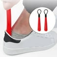thumbnail image 1 of 2-Pack Long Handle Shoe Horns, 30cm Plastic Shoe Helpers with Hanging Loop for Men & Women - No Bend Shoe Lifter for Daily Use, 1 of 4