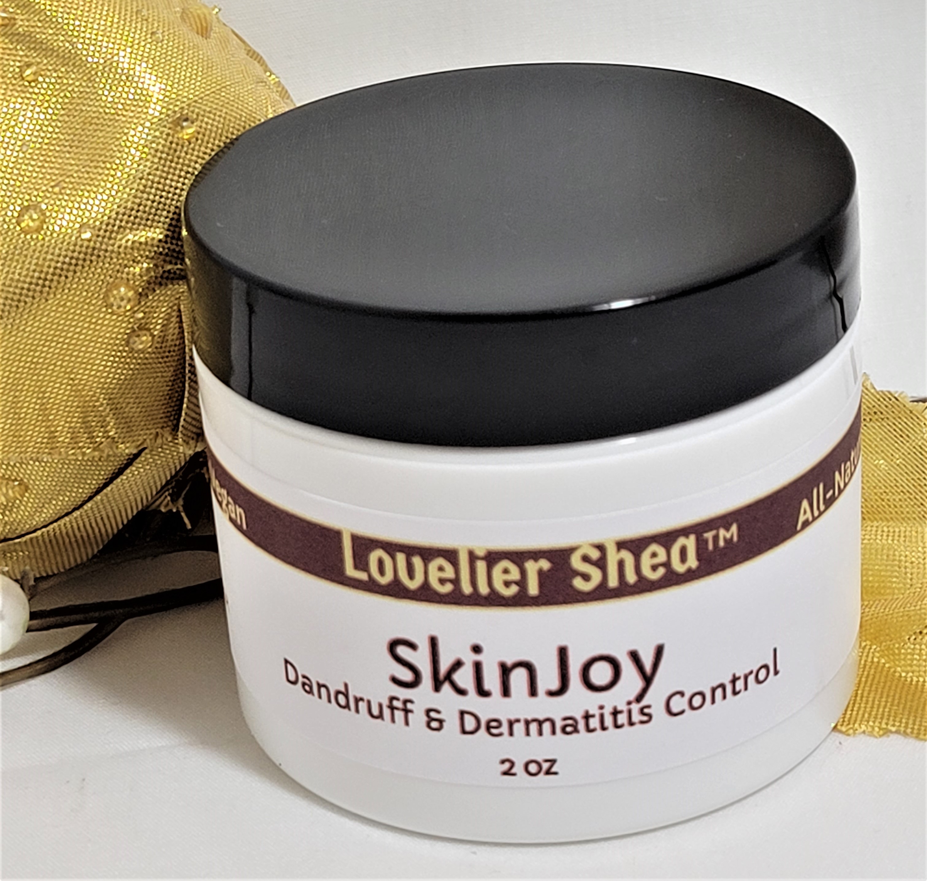 2 Pack Lovelier Shea Butter Dandruff & Dermatitis Control Cream 4 oz