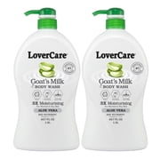 2-Pack LoverCare Goats Milk Aloe Vera Body Wash 40.7 fl oz 1200ml
