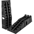 thumbnail image 1 of 2 Pack Low Profile Car Service Ramps 15000 lbs GVW 8.6 In Lift 17 Incline Heavy Duty Plastic Auto Ramps for Oil Change and Maintenance, 1 of 7
