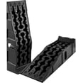 thumbnail image 1 of 2 Pack Low Profile Plastic Car Service Ramps, Portable Auto Ramps for Oil Change &Vehicle Maintenance, 8.6" Lift Height, 17° Incline, Anti-Slip Base, Stackable with Handles,14000lbs GVW Capacity, 1 of 6