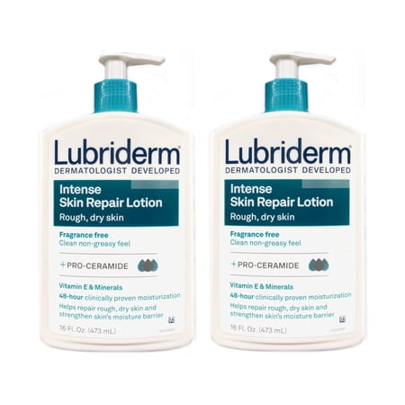 2 Pack Lubriderm Intense Skin Repair Lotion 16oz Each