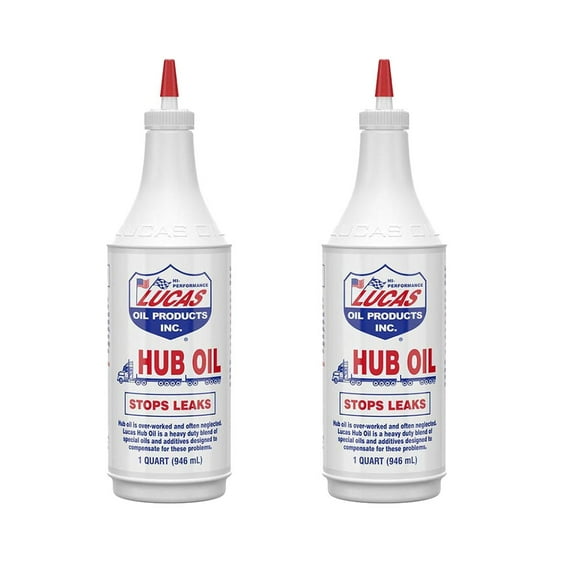 (2 Pack) Lucas Oil 10088 Hub Oil, 32 oz